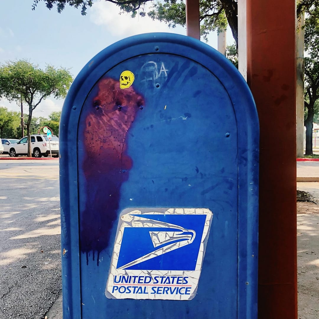 USPS Blue Mailbox